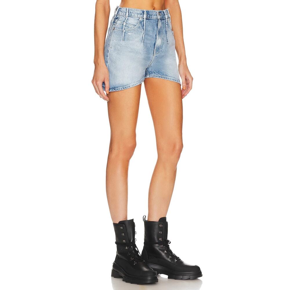 RtA Mano High Waisted Tuck Shorts Vintage Westcoast 27 NWT $265 - Picture 8 of 9